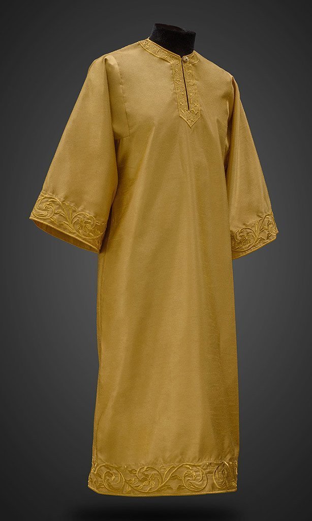 Dechani Altar Servers Tunics - Gold with Gold Embroidery - Image 2