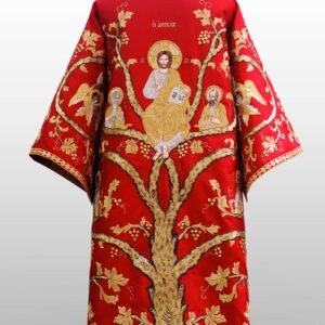 Ambles Bishop Made to Order Vestment - Ruby with Gold Embroidery
