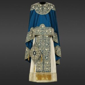 Nerezi - Blue with Pearl Embroidery